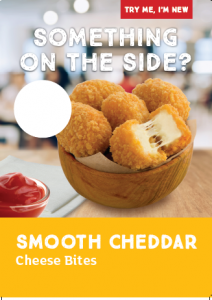 Smooth Cheddar Cheese Bites Poster