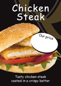 Chicken Steak Poster