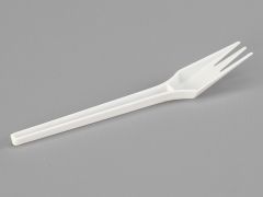 Plastic White Spoon Fork 