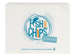 Hook and Fish Bleached Kraft Bags 
