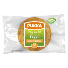 Pukka Wrapped Vegan Chicken & Mushroom Pie. Case: 12